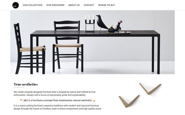 Redesign website dk3 home